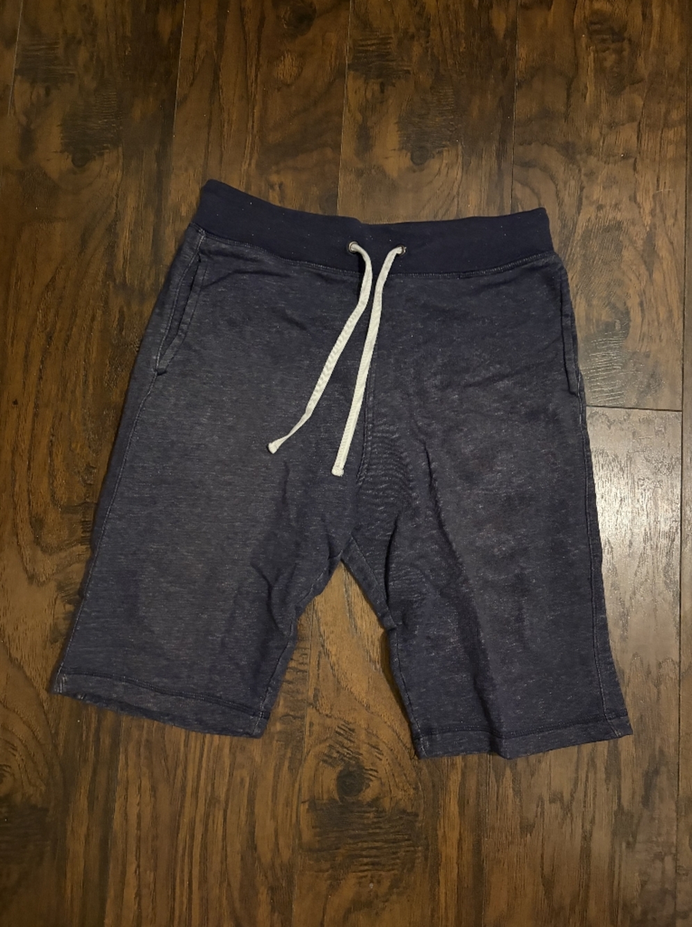 Men's Navy Drawstring Sweat Shorts